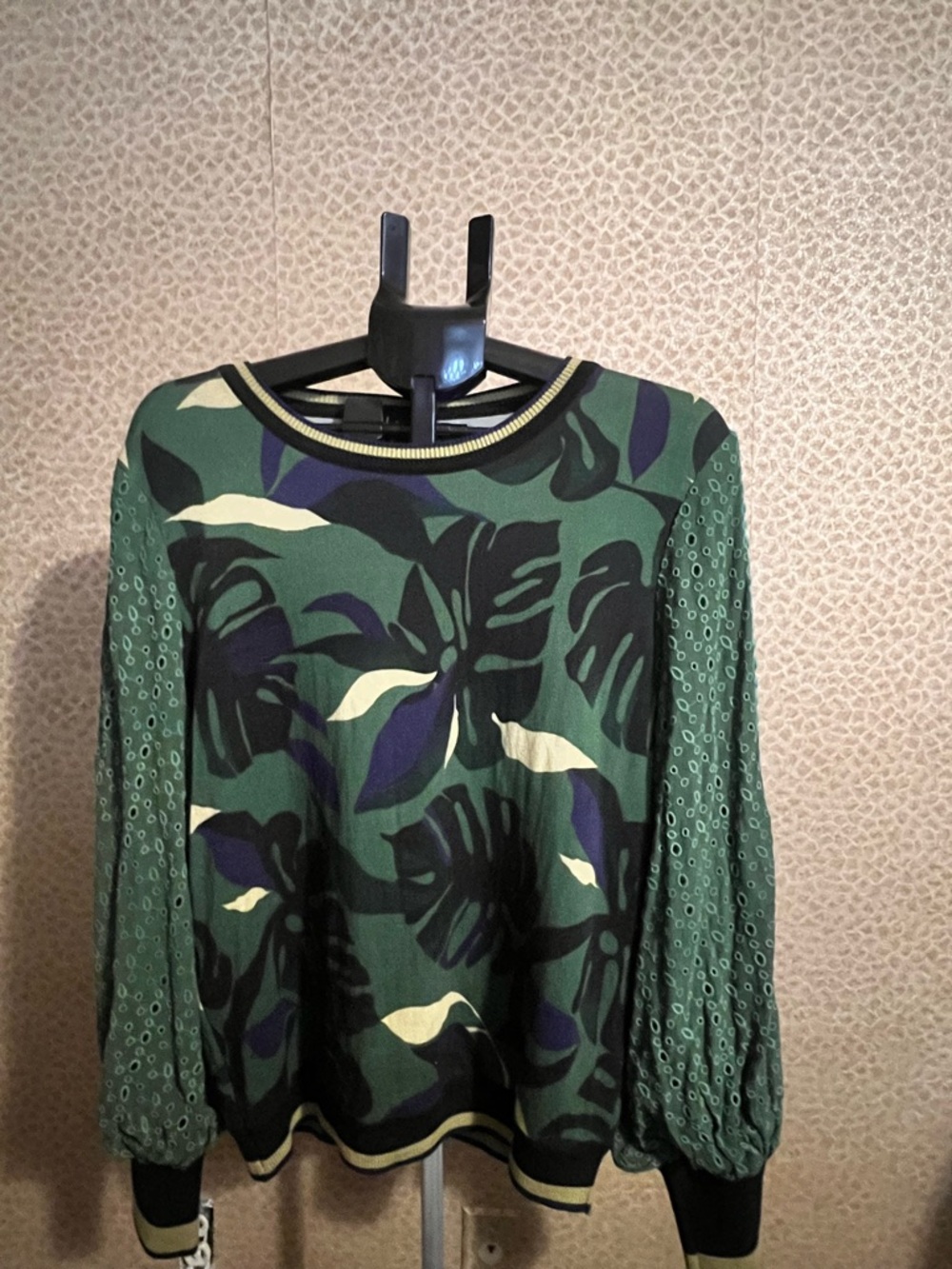 The Bl^nk Floral Adele Green Sweater from Anthropologie - Picture 2 of 2